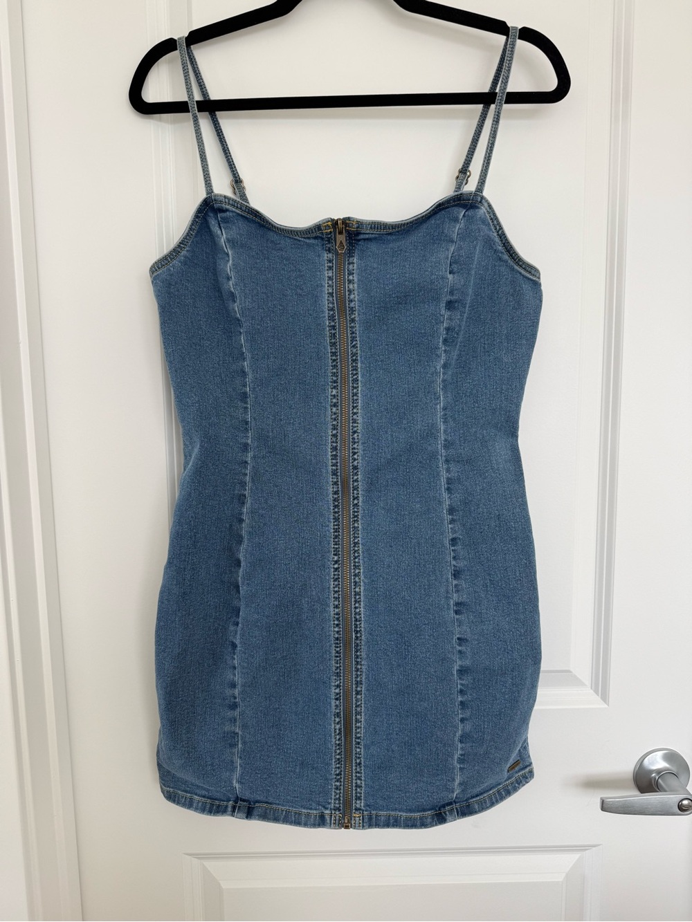 VOLCOM | Zip front Denim Dress - Size medium